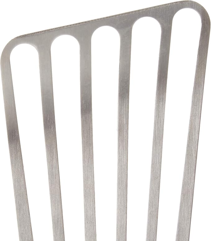 AGRUS Fish Spatula Stainless Steel, Size 11 inch, Blade 6.5 inch, Plastic Handle, Flexible Metal, Angled Slotted Turner