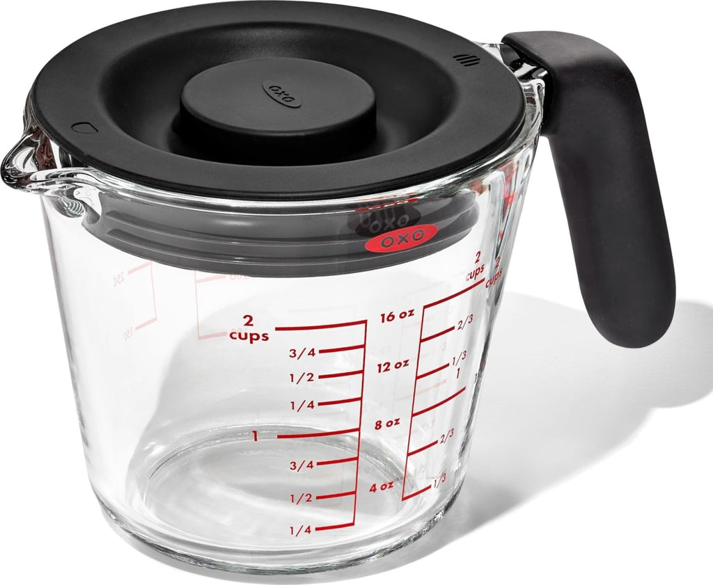 OXO Good Grips 2 Cup Glass Measuring Cup With Lid