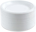 PLASTICPRO 6'' inch Round Plastic Plates Microwaveable 400 Count
