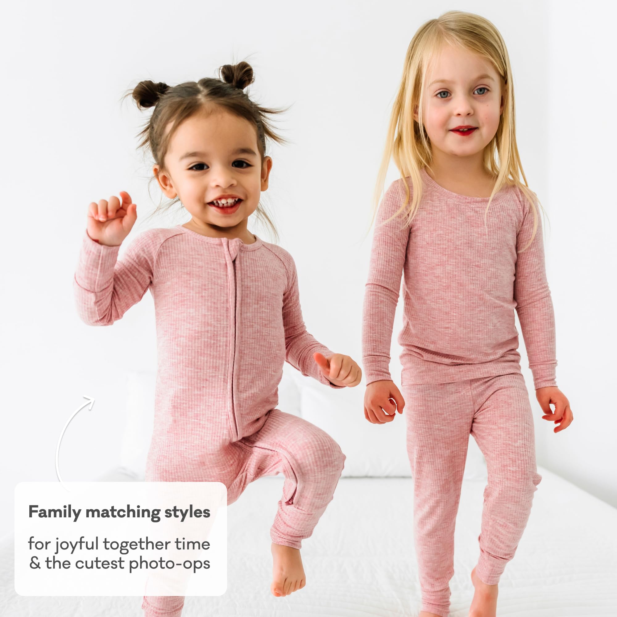 Little Sleepies Baby Pajamas, Heather Mauve, 0-3M