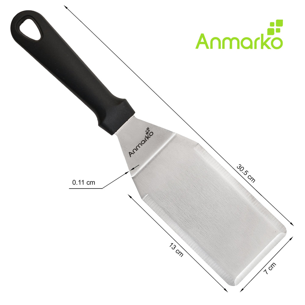 Spatula Turner Stainless Steel - Metal Spatula Set - Hibachi Spatula Great as BBQ Grill Accessories for Grill and Flat Top Griddle