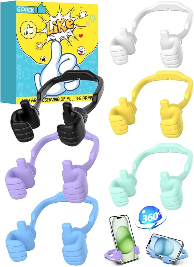 Christmas Stocking Stuffers for Men Women Thumbs Up Lazy Phone Stand