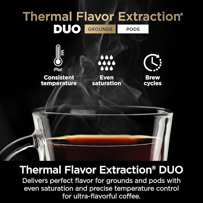Ninja (Refurbished) Drip Coffee Maker | DualBrew Pro Hot & Iced Coffee | Compatible with K-Cup Pods | 3 Brew Styles (Classic, Rich, & Iced) | 60oz Removable Reservoir & Dishwasher Safe | (Renewed)