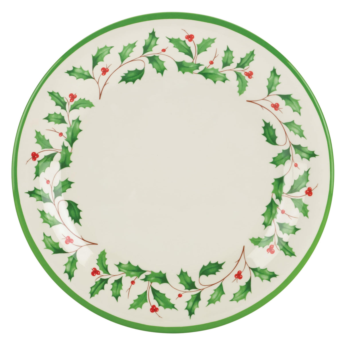 Lenox Holiday Melamine Christmas Dinner Plate Set for 4