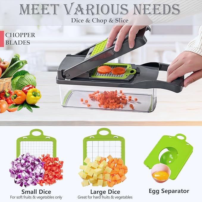 Vegetable Chopper Mandoline Slicer Home Kitchen Appliance Essential Gadget