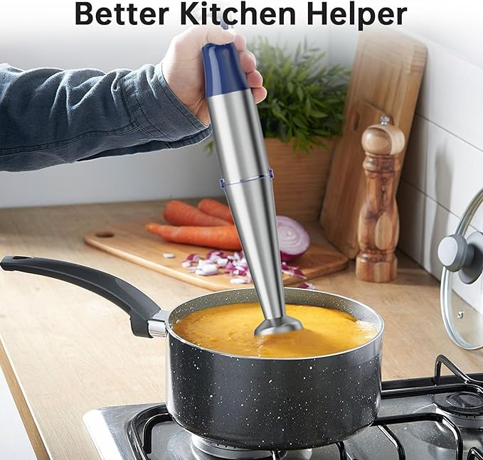 Turelar Immersion Blender Handheld 5 in 1 Hand Blender Set 1100W Heavy Duty