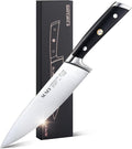 SUNLY Chef Knife, 8 Inch Professional Kitchen Knife with German 1.4116 Stainless Steel, 58±2 HRC Hardness, Full-Tang Design, Anti-Slip Handle for Meat, Fruits, Vegetables, Gift-Ready Magnetic Box