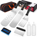 Blackstone Griddle Accessories Kit, 8PCS Flat Top Grilling Accessories Set for Blackstone and Camp Chef, Metal Grill BBQ Enlarged Spatulas Set with Carry Bag Outdoor BBQ & Camping