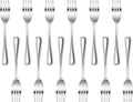 New Star Foodservice Bead Pattern 18/0 Stainless Steel Salad Fork, 6.6-Inch, Set of 12, Commercial Grade