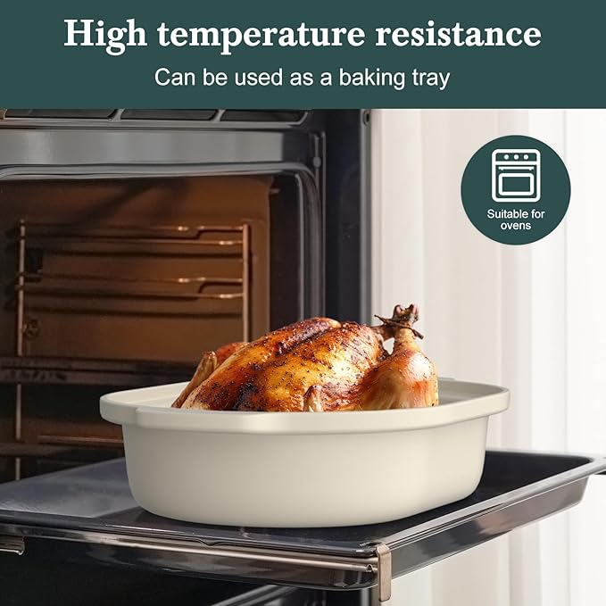 4 Quart Claypot Slow Cooker with Flexible Easy Programming, 8-in-1 Multi Cooker, Removable Crock, Nonstick, Oven Safe Pot to 450°F, Oatmeal