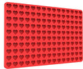 Tadonyny Mini Heart Chocolate Candy Molds Silicone, Silicone Heart Gummy Molds Fondan Molds with Scraper (S)
