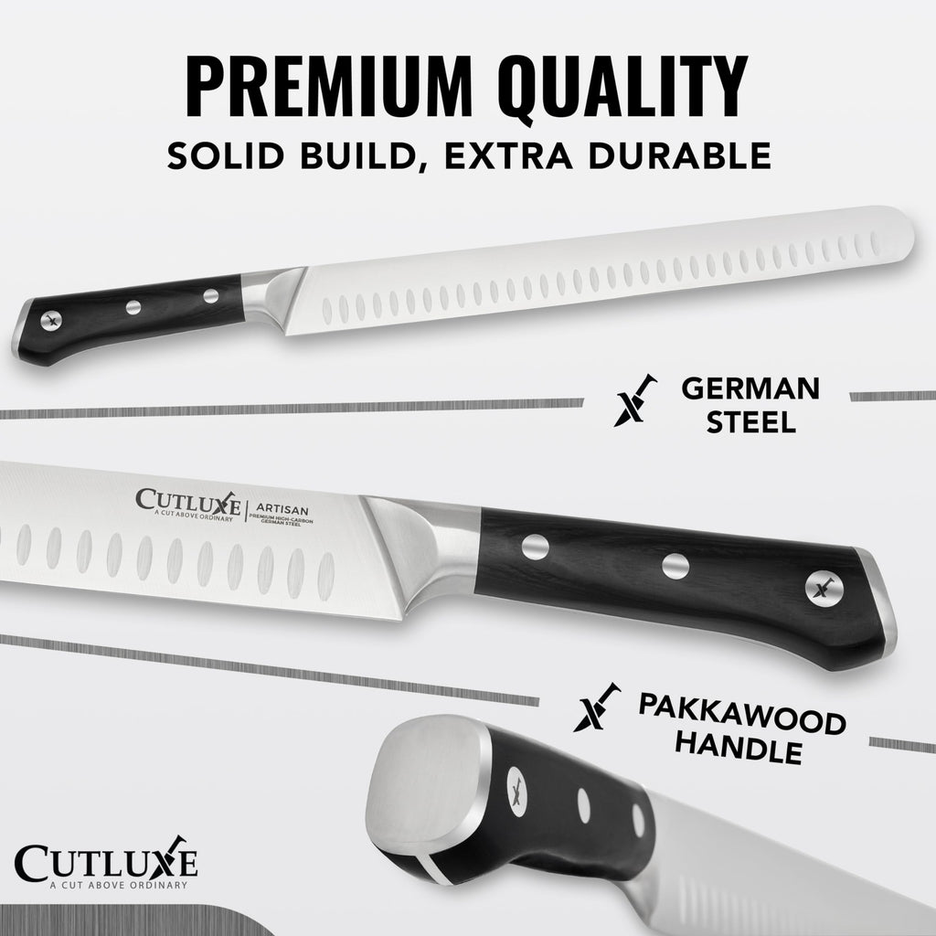 Cutluxe Carving Knife Set, Brisket Slicing & Boning Knife for Meat & BBQ