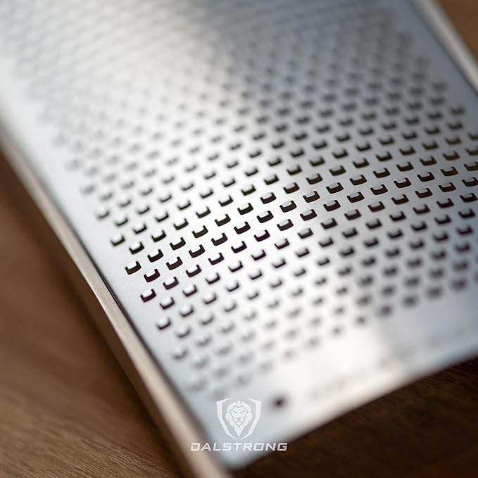 Dalstrong Wide Cheese Grater — Fine #304 Stainless Steel Blade, Blade Guard — For Parmesan, Hard Cheese, Chocolate & Citrus Zest — Non-Slip G10 Handle, Professional Grade, customer support