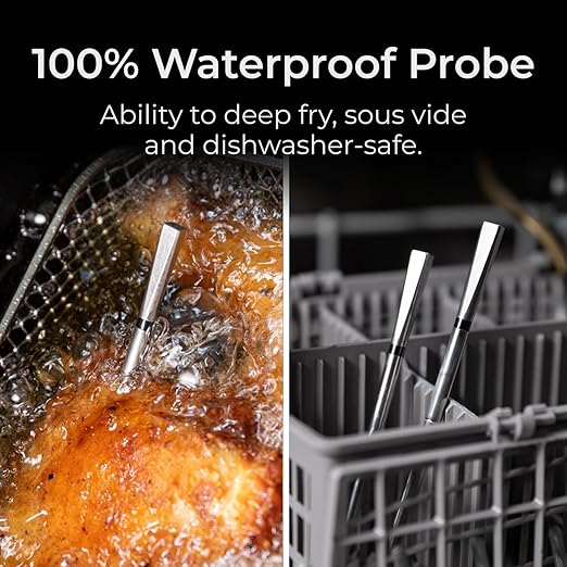 MEATER Pro Smart Meat Thermometer, Walnut, Bluetooth, 1000°F, Long Range