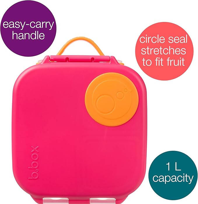 b.box Mini Lunch Box, Snack Containers for Kids, Lunch Box Kids, 4.25 Cup