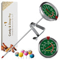 CRAFT911 Candy Thermometer with Pot Clip - Deep Fry Oil Thermometer for Frying and Candle Making (Green)