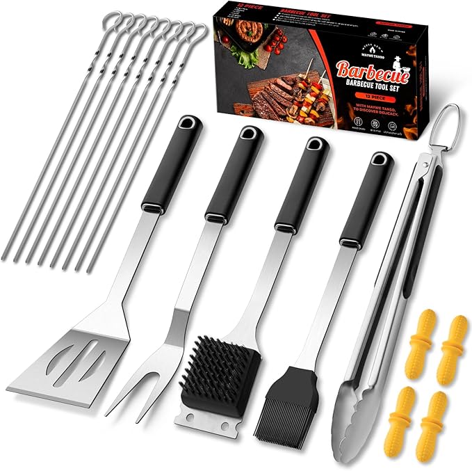 21 Pcs Grill Tools Set,BBQ ＆ Grilling Accessories Outdoor Barbecue Utensils
