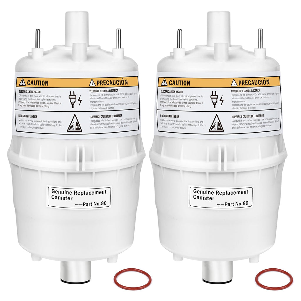 80 Canister Substitute for Aprilaire 800 Replacement Canister OEM, 80 Steam Canister Replacement for Aprilaire 800 Canister, 80 Canister for Aprilaire 800 801 865 866 Whole House Humidifiers 2 Pack