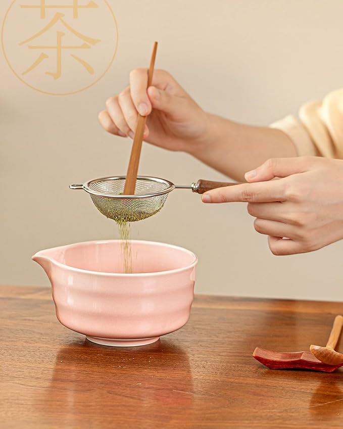 Matchamantra Premium Matcha Ceremony Set – Complete 9-Pcs Ritual Kit – Presented in Luxury Magnetic Gift Box, Perfect for Gifting or Self-Care (Sakura Pink)