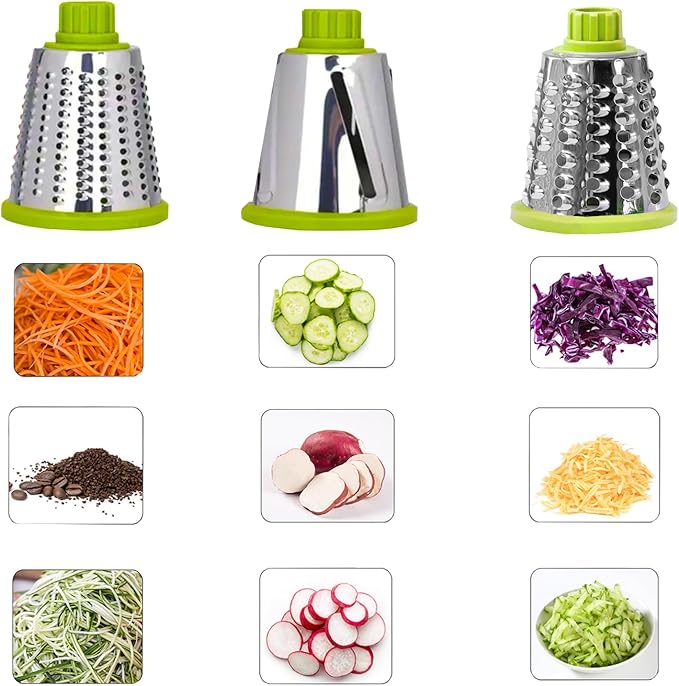 Dachenus Cheese Grater Rotary Cheese Grater,Versatile Cheese Shredder