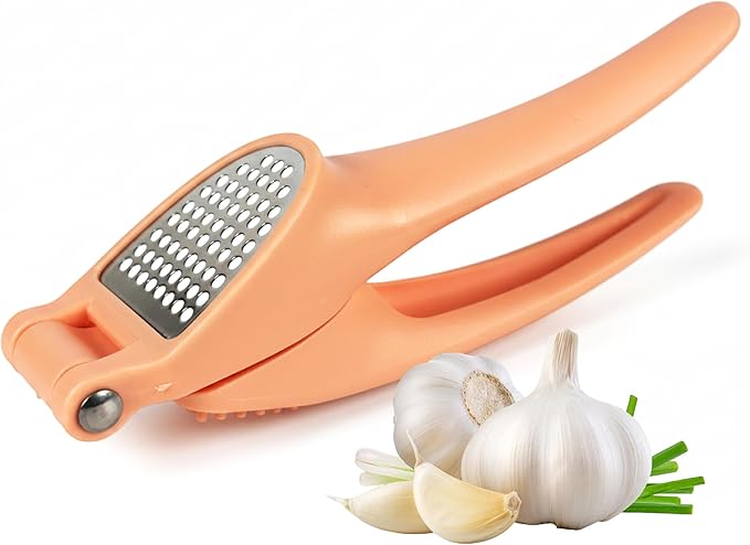 COO KORA Garlic Press Stainless Steel, Garlic Mincer & Crusher, Ergonomic Handle, Easy to Clean Kitchen Tool Dishwasher Safe