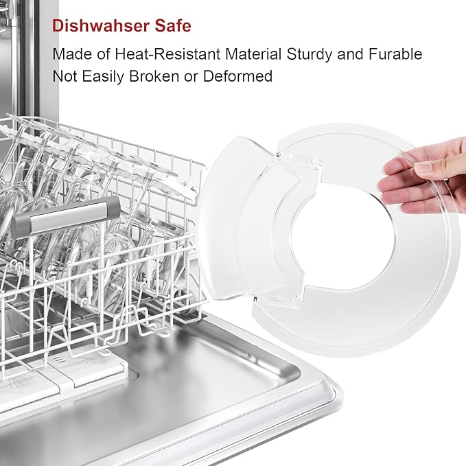 Pouring Shield for KitchenAid 4.5-5 Quart Tilt-Head Stand Mixers