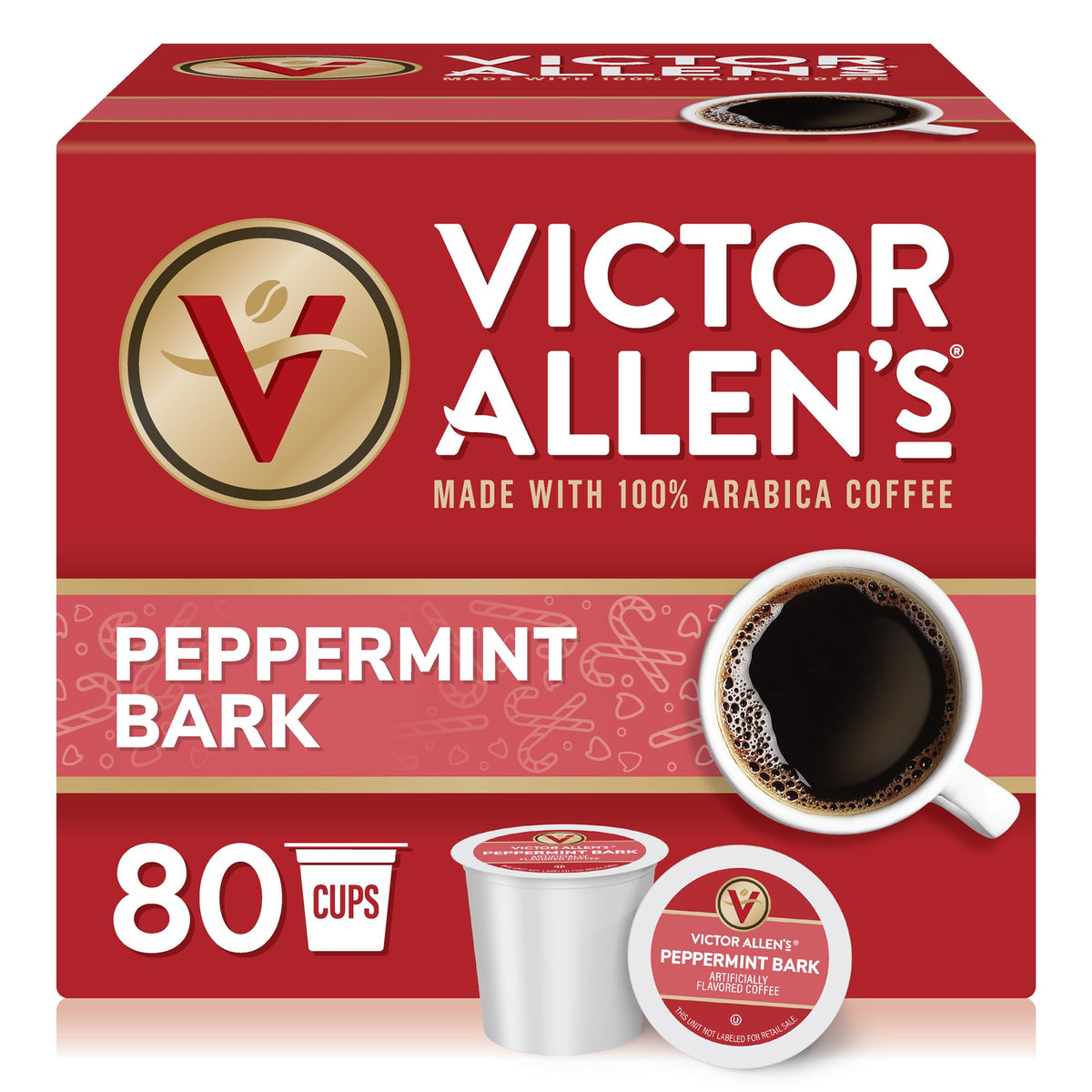 Victor Allen's Coffee Caramel Macchiato Flavored, Medium Roast, 42 Count, Single Serve Coffee Pods for Keurig K-Cup Brewers