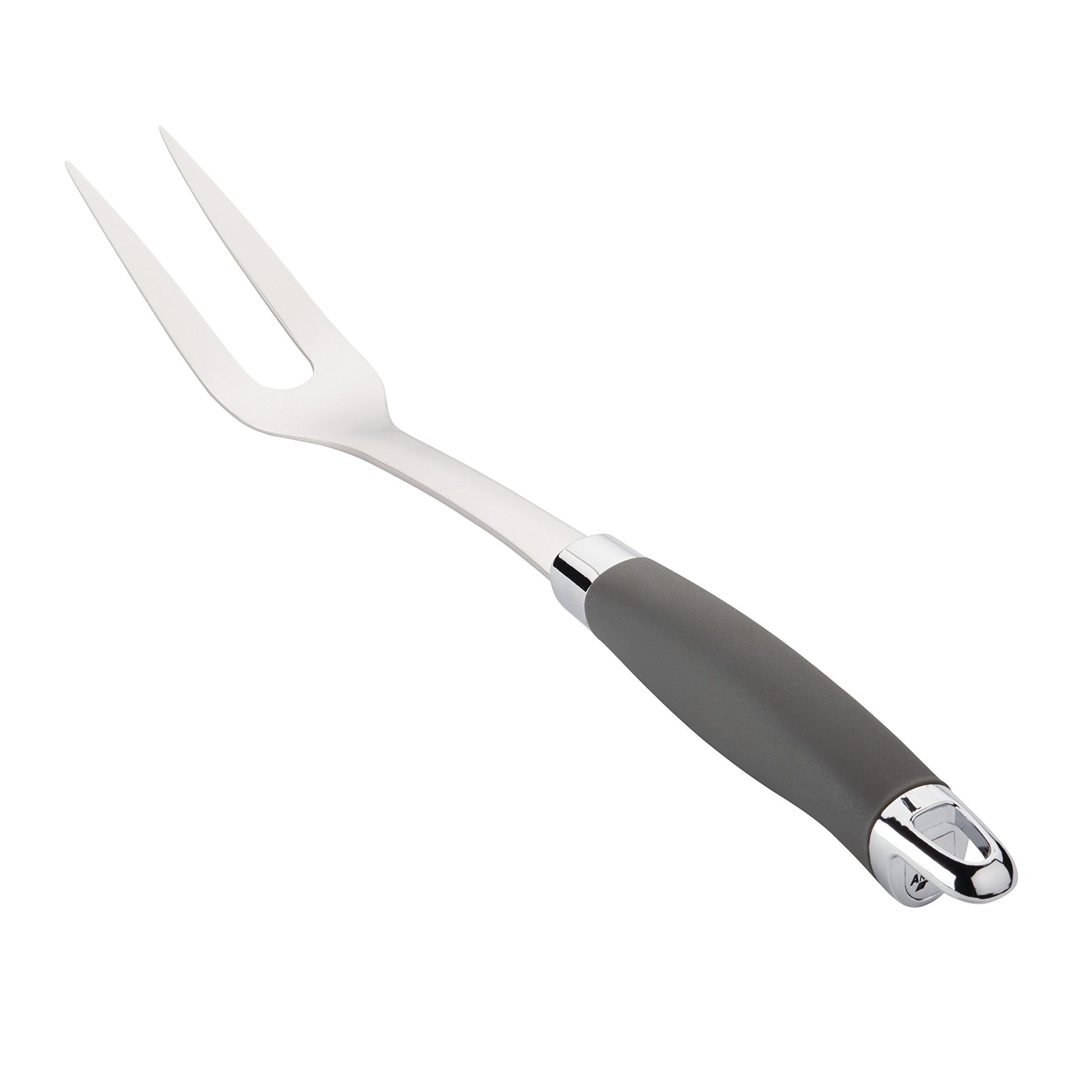 Anolon Tools and Gadgets SureGrip Stainless Steel Meat Fork, Kitchen Utensils, 13.25-Inch, Graphite