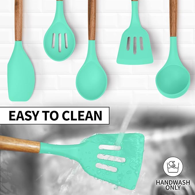 Zulay Kitchen 5 Piece Silicone Utensil Set