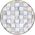 MACKENZIE-CHILDS Enamel Dinner Plate, Gray-and-White Sterling Check