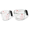 OXO Good Grips Glass Measuring Cup Set, 2 Cup & 4 Cup with Non-Slip Handle