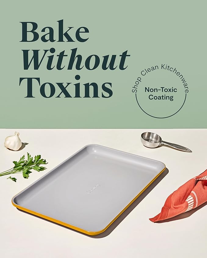 Caraway Non-Stick Ceramic Medium Baking Sheet Duo