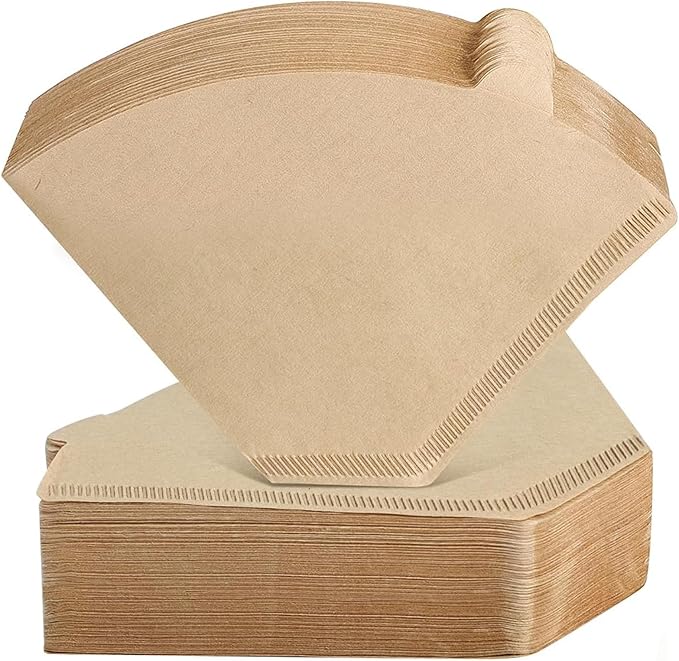 Coffee Filters #4, Cone Coffee Filters 8-12 Cup，Natural Unbleached,100P