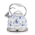 Laura Ashley China Rose Whistling Tea Kettle Stovetop, Tea Pot for Stove