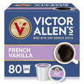 Victor Allen's Coffee French Vanilla Blend, Flavored Medium Roast, 80 Count Single Serve Coffee Pods for Keurig K-Cup Brewers