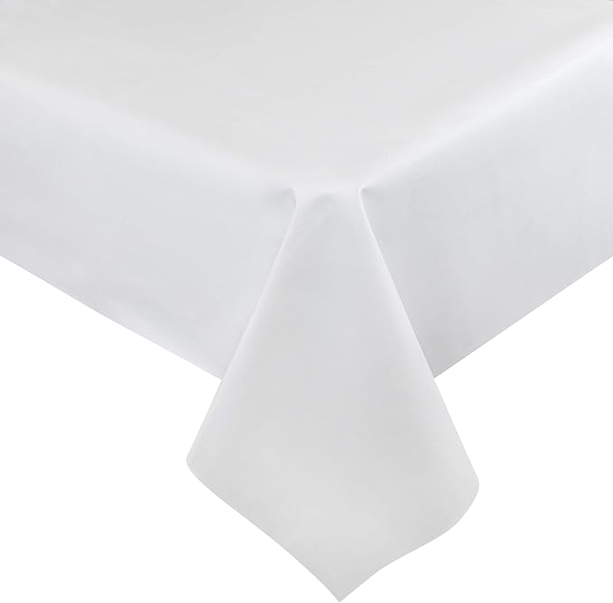 tablecloths by design - Quality Table Pad Protector, Superior Protection from Spills, Scratches & Heat - Reusable Vinyl Table Cloth with Cushion Flannel Backing (126" L x 54" W)