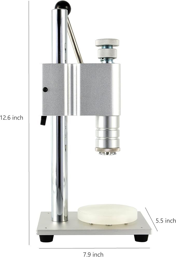 Yoolenatu Manual desktop perfume bottle crimping and capping tool machine, perfume bottle crimper,perfume bottle sealing machine (18mm)