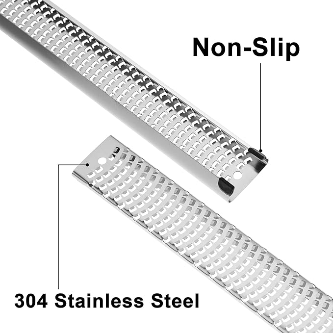 8-Inch Lemon Zester & Cheese Grater, 18/8 Stainless Steel, Orange