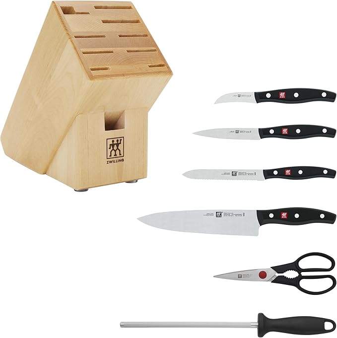 Zwilling Twin Signature 7-Pc Knife Set, Friodur Ice-Hardened Blades