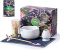 Buucup Matcha Whisk Set, Ceramic Kit with Bowl & Bamboo Accessories