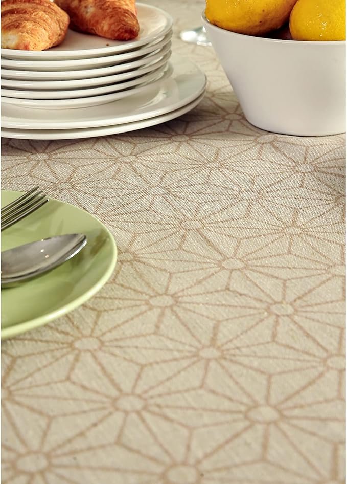 patdrea Vintage French Linen Tablecloth,Square,55"x55"-Cudillero