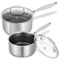 LOLYKITCH Hybrid Non-Stick Saucepan Set of 2 | 1.5QT & 2.5QT Sauce Pots