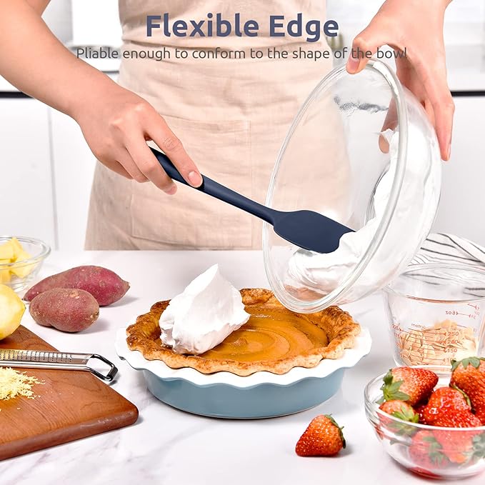 U-Taste Silicone Spoon Spatula, 480°F High Heat Temp, 11.38", Midnight Blue