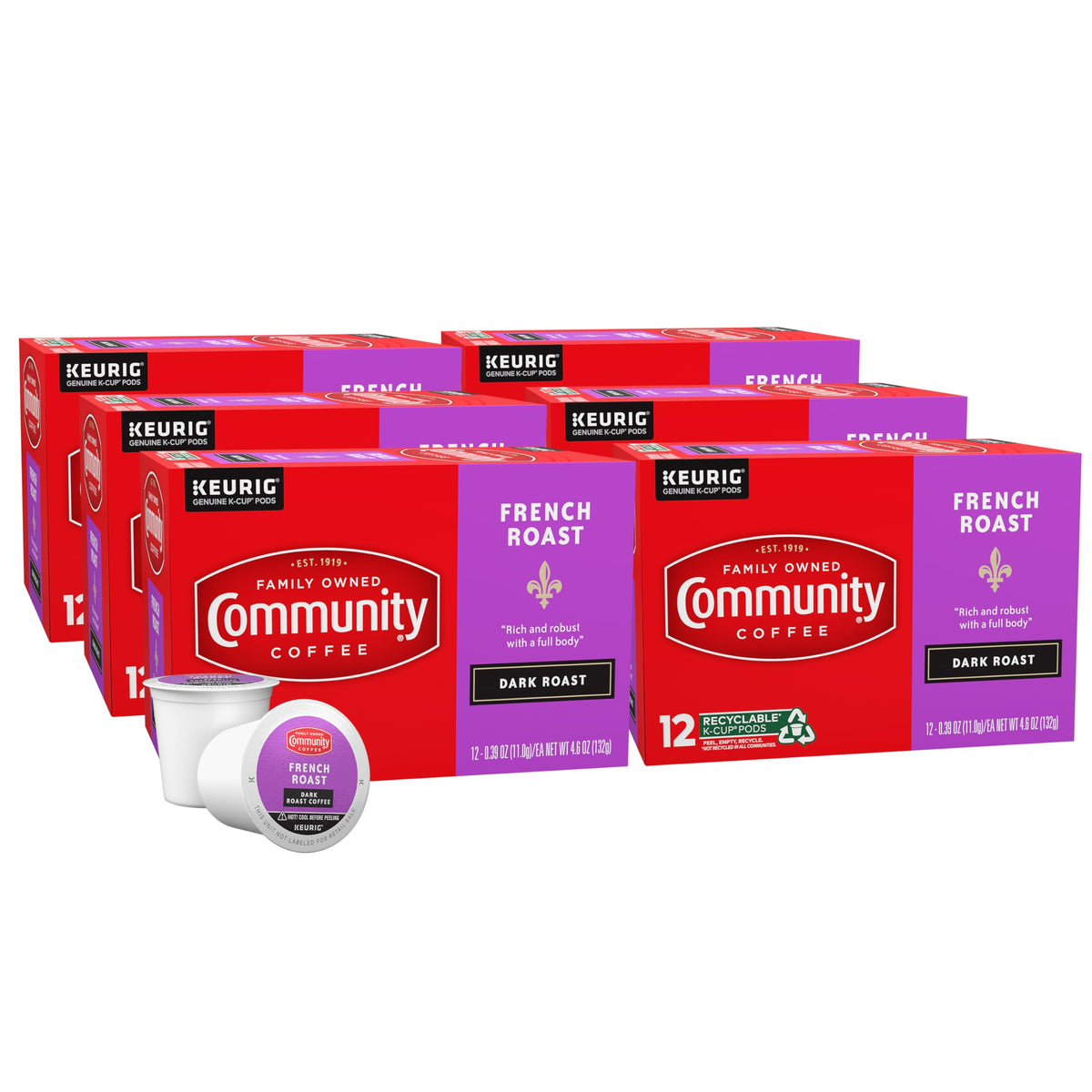 Community Coffee Grandma's Sugar Cookie Keurig K-Cup Pods, Limited Edition Holiday Flavor, Natural Ingredients, 10 Count (Pack of 1)