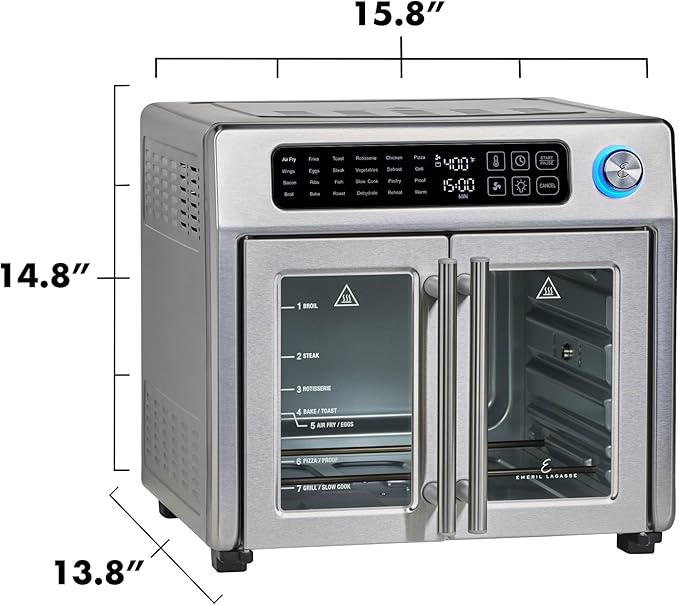 Emeril Lagasse 26QT French Door Multi-Function Air Fryer Toaster Oven