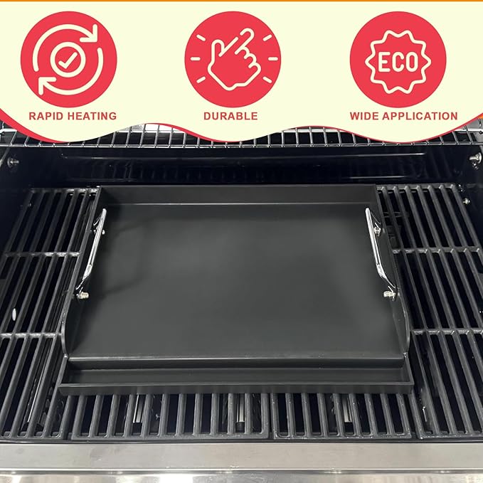 17"x13" Universal Griddle Insert for Camp Chef,Nexgrill Etc Grills & Stoves