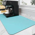 HotLive Coffee Mat - Absorbent Hide Stain Rubber Backed Dish Drying Mat for Kitchen Counter - Bar Mats for Countertops Accessories Fit Under Coffee Maker Espresso Machine