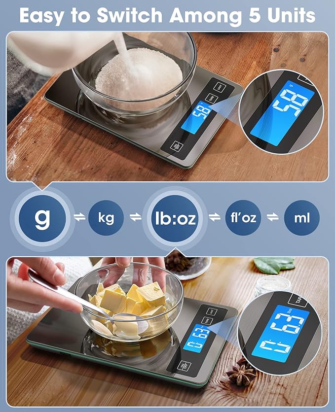 Nicewell Digital Kitchen Food Scale 22lb for Cooking Baking