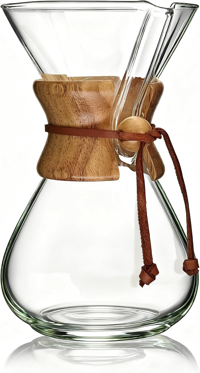 AGOGO Pour Over Coffee Maker Set, 34oz Classic Style, 50 Paper Filters