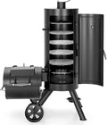 Captiva Designs Vertical Charcoal Smoker Grill Extra Large Barbecue Grill